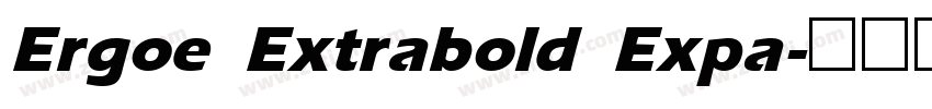 Ergoe Extrabold Expa字体转换